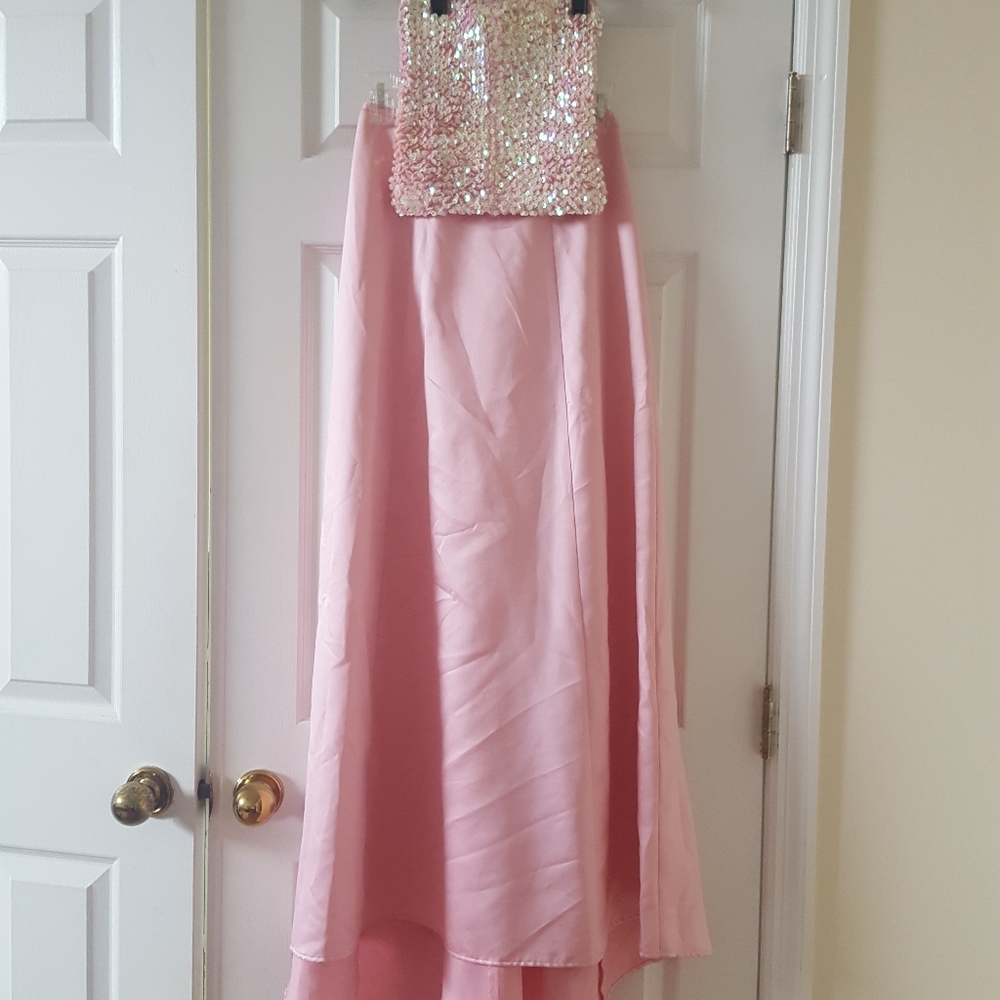 Wet Seal Pink Sequin Top Dress